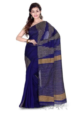 Women's Tant Tant cotton silk sarees With Blouse Piece