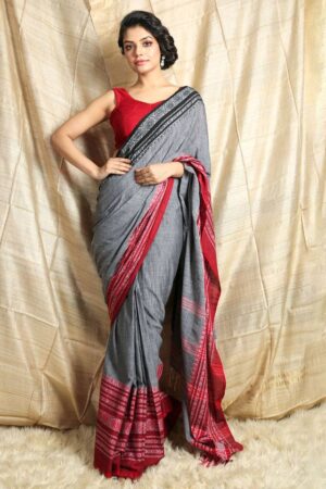 Traditional Ass Color Cotton Sarees