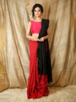 Traditional Yeallow Color Cotton Sarees With Blouse Piece