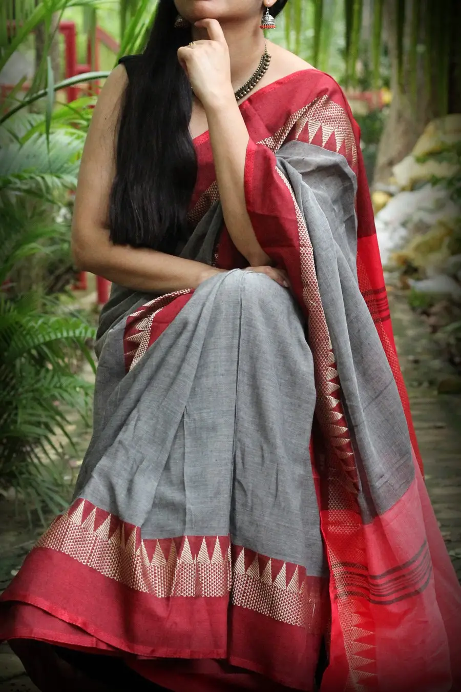 Grey Color Handloom Khadi 4