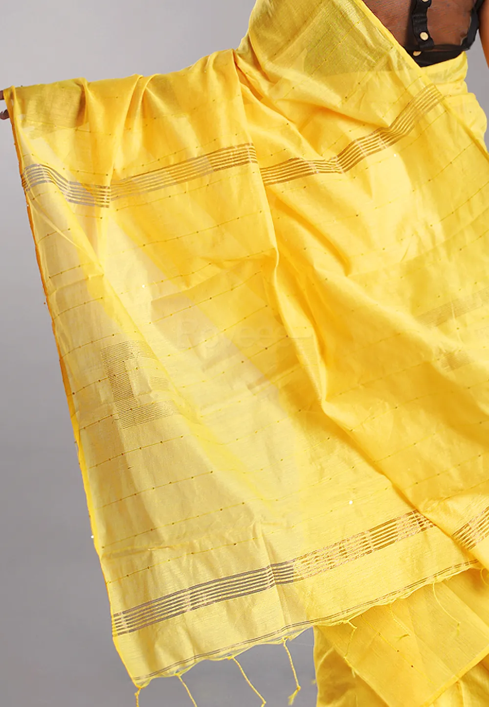 yellow blended cotton saree with golden border 5ed5f1909c25a 1591079312