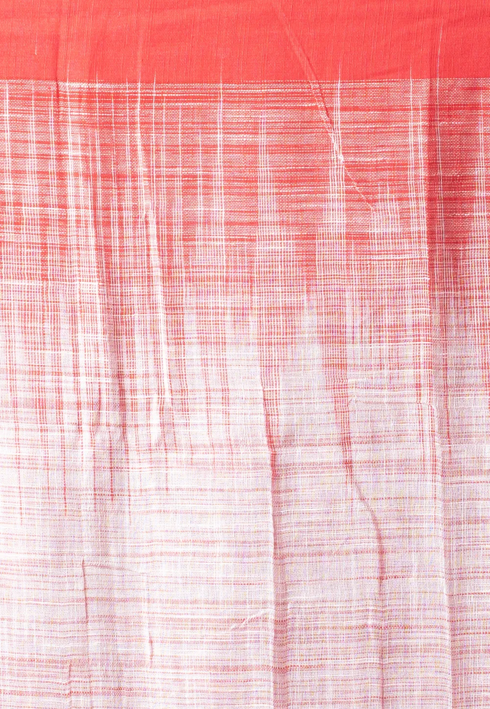 offwhite handloom saree with red border multicolor motifs 6024e2b6e7347 1613030070