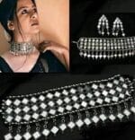 Stylish Mirror Work Necklace Set For Women Jewelry