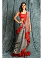 Premium Quality Puja Special Beautiful Hand Weaving 100% Pure Cotton Sarees With Running Blouse Piece