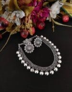 Women'S Stylish Alloy Silver Plated Jewellery Set