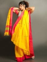 Premium Quality Cotton Saree With Temple Motif (Copy)