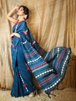 Premium Quality Pure Cotton Saree With Running Blouse Piece