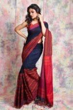 Premium Quality Blue begumpuri saree