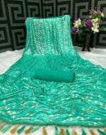 Premium Quality Classy Party Wear Lycra Blend Saree