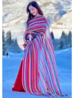 Premium Quality Bollywood Style Georgette Pleated Saree