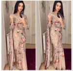Premium Quality Bollywood Style Georgette Saree With Pearl Lace
