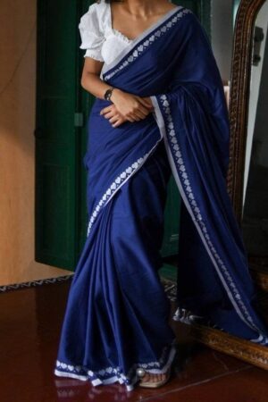 Premium Quality Pink Colour Handloom Cotton Sarees With All Over Work & Unstitched Blouse Piece