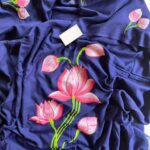 Premium Quality Blue Beautiful Bollywood Stylish Cotton Saree