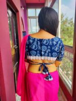 Boutique Collection Mul Cotton Exclusive Ziliya Design Blouse (Free Size)