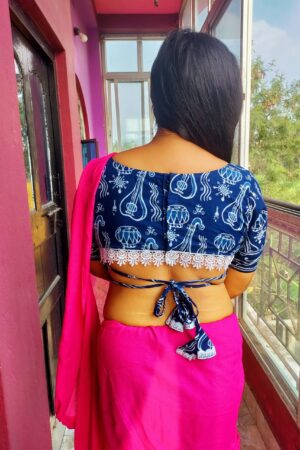 Boutique Collection Mul Cotton Exclusive Ziliya Design Blouse (Free Size)