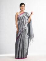 Silver Tissue Silk  Elegant Saree