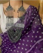 Premium Quality Traditional Purple Chanderi Cotton Saree