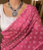 Premium Quality Traditional Pink Chanderi Cotton Saree