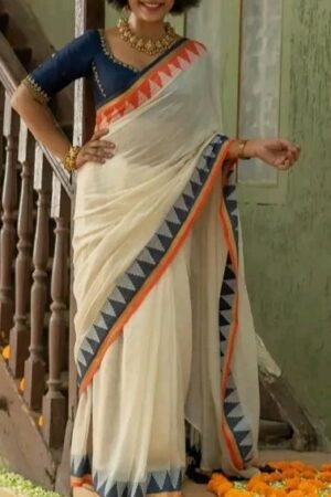 Premium Quality Exclusive Traditional Begumpuri Handloom Cotton Sarees With Unstitched Blouse Piece