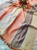Premium Quality Pure 120 Count Multicolour Mal Cotton Saree